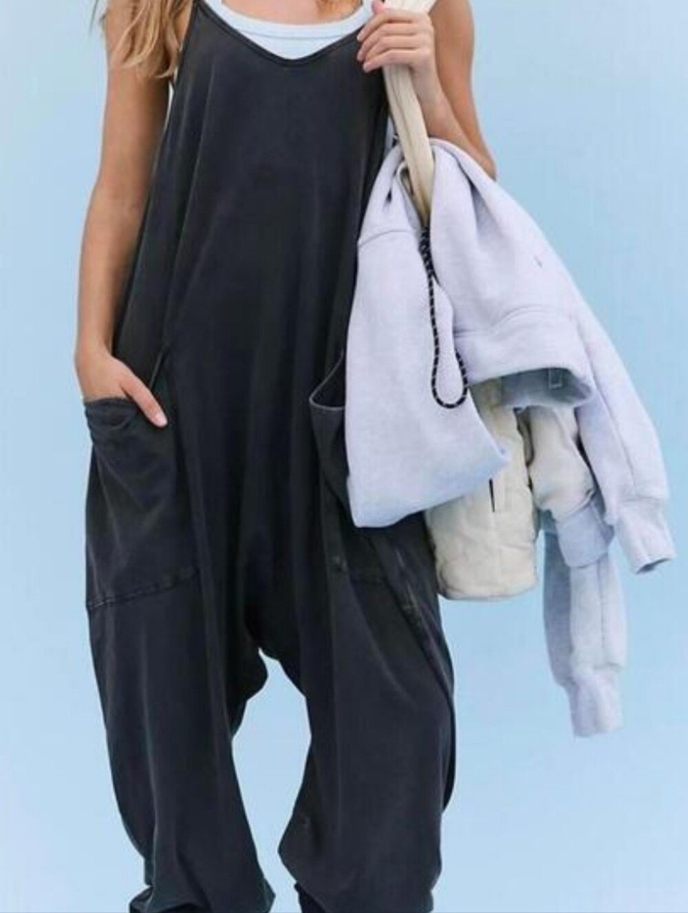 Free People Wide Leg Jumpsuit with Pockets